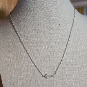 Nana Rhinestone Cross Necklace